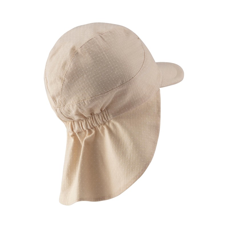 Sterntaler Girls' Peaked Cap with Neck Protection Printed with Dots