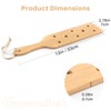 Framendino, 13 Inch Bamboo Paddle Lightweight Wooden with Airflow Holes