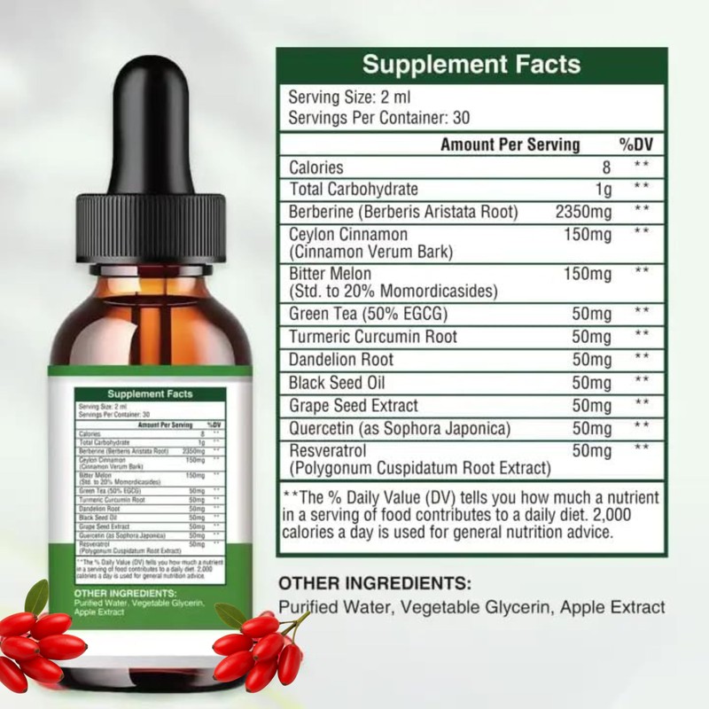 Berberine Supplement 3000mg High Strength, 100% Absorption with 3X Berberine