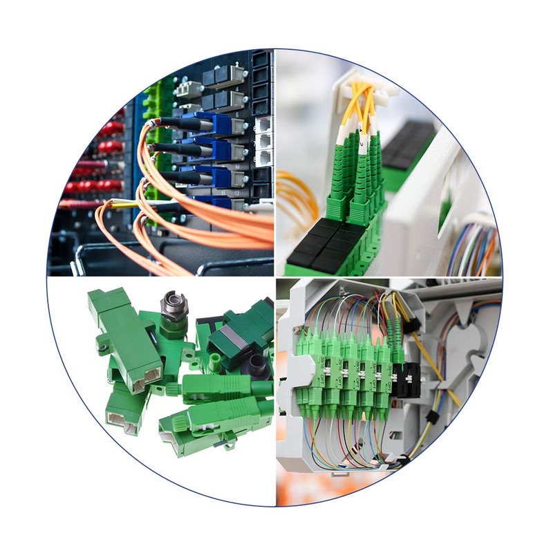 uxcell Fiber MPO Adapter Optical Fiber Coupler Connector for Server