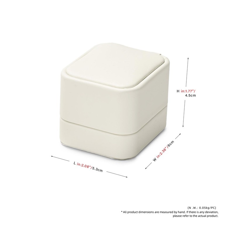 Oirlv Ring Box Elegant Ring Organiser Box for Birthday Engagement