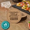 Untersetzer aus Kork, personalisierbar, 6 Stück, originelle Geschenkidee