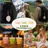 3 Pack Foldable Travel Cup, Cookie Shaped Collapsible Silicone Travel