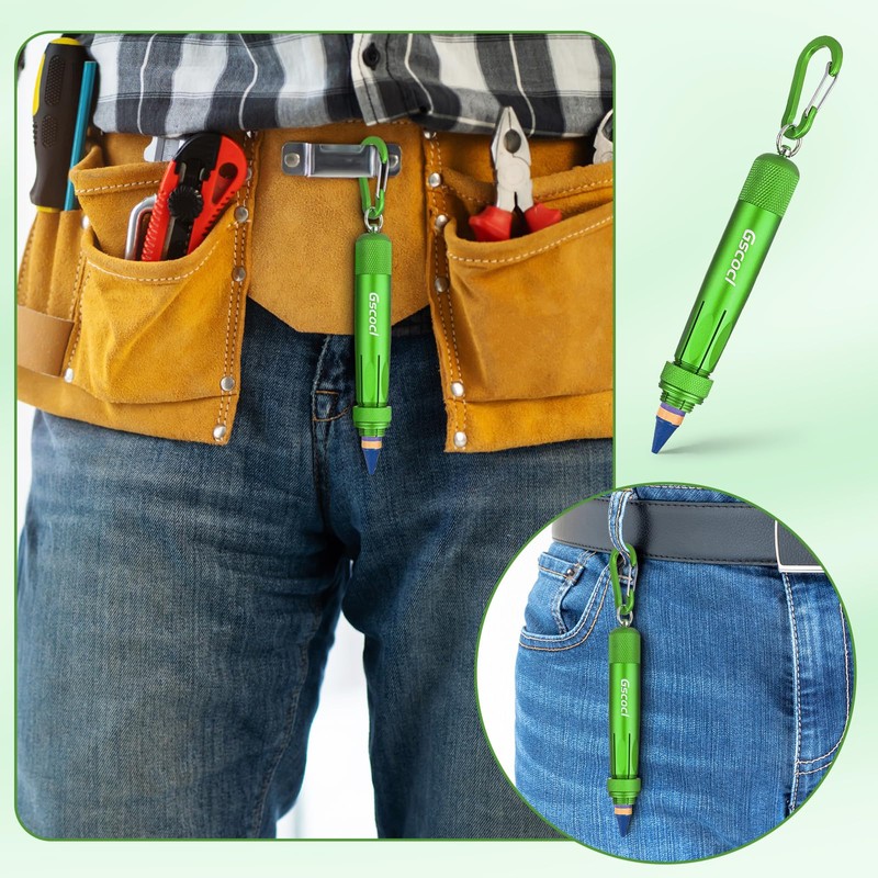 Gscocl Lumber Crayon Holder for 1/2" Round or Hexagonal Crayons,