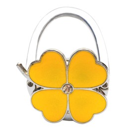 fogman Bag Hook, Bag Hanger, Table, Desk, Luggage Hanger, Foldable, Hook Holder (Yellow)