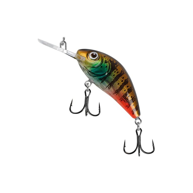 Salmo Rattlin Hornet Floating Wobbler, Salmo Colours: Hot Gill Clear,
