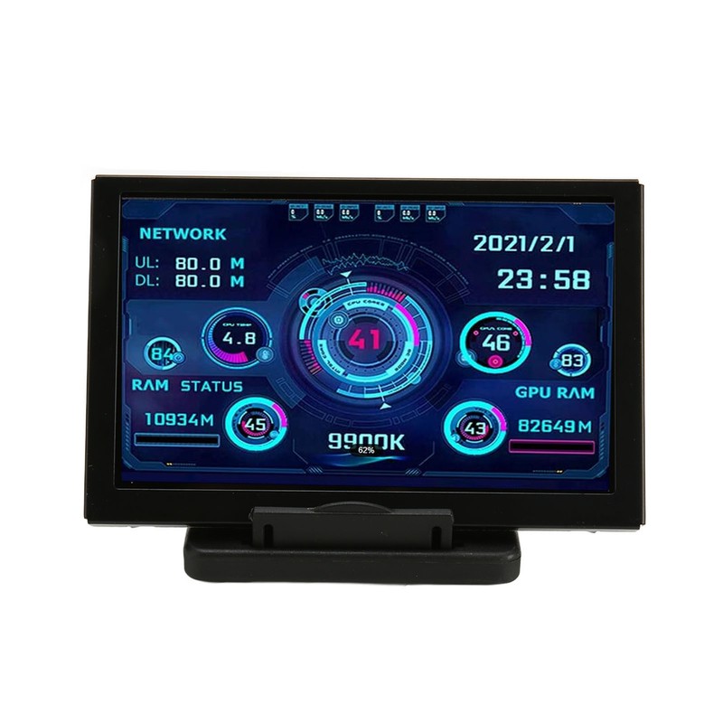 5in Computer Temp Monitor IPS USB Mini Screen PC Sensor
