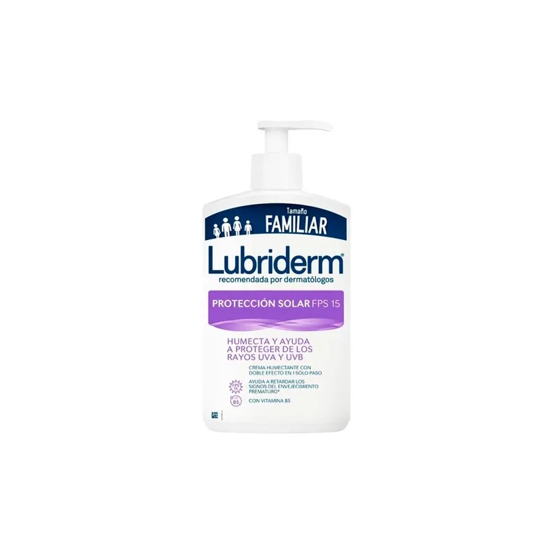 Crema protectora Lubriderm® Corporal Protección Solar Uv 15 en dosificador