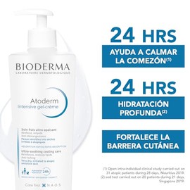 BIODERMA, Atoderm, Intensive Gel Crema, Hidratacin Ultraligera, Skincare Piel Muy Seca con Tendencia Atpica, 500ML                                    