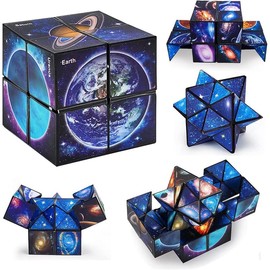 Toys for Boys Age 8-12 Gifts for 9 10 11 12 Year Old Boy Girls, Infinity Cube Fidget Toy for Kids Ages 8-10 Star Cubes for Boys Girl Toys 10-12 Years Old Birthday Presents Gift Ideas - Style: Starry Sky