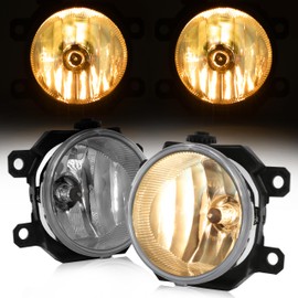 KUAFU LH & RH Front Fog Light Compatible with 2013-2021 Subaru Crosstrek Forester Impreza Legacy WRX WRX STi Bumper Driving Fog Lamp Clear Lens (Plastic)