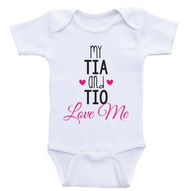 Cute Baby Bodysuits My Tia and TIO Love Me Newborn Baby Clothes