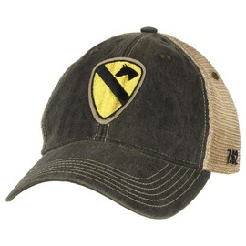 7.62 Design U.S. Army Vintage Trucker Hat (7.62 Design U.S. Army 1st Cavalry Vintage Trucker Hat Black)