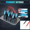 X AUTOHAUX 3 Gang Rocker Switch Panel 3 Pin on