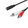 CABLEPELADO Stereo Audio Cable 2 x RCA M Jack 3.5mm/H
