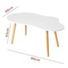 Cloud Shape Irregular Coffee Table, Modern Cloud Portable Table, Small