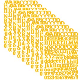 YMSDZHL 10 Sheets 1320 Alphabet Stickers Letter Sticker Vinyl Self-Adhesive Number Vinyl Stickers, Mailbox Numbers Labels DIY Crafts Art Making, Decals for Sign,Notebook,Classroom Decor