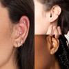 Sterling Silver Earrings Sets for Women, aretes de oro para