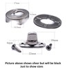 J Clarke Marine 10pcs Black turnbutton fastener 6mm kit eyelet