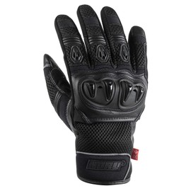 Noru Kiryu Leather Motorcycle Glove- Lightweight Breathable Design with Knuckle Protection, Touchscreen Compatibility