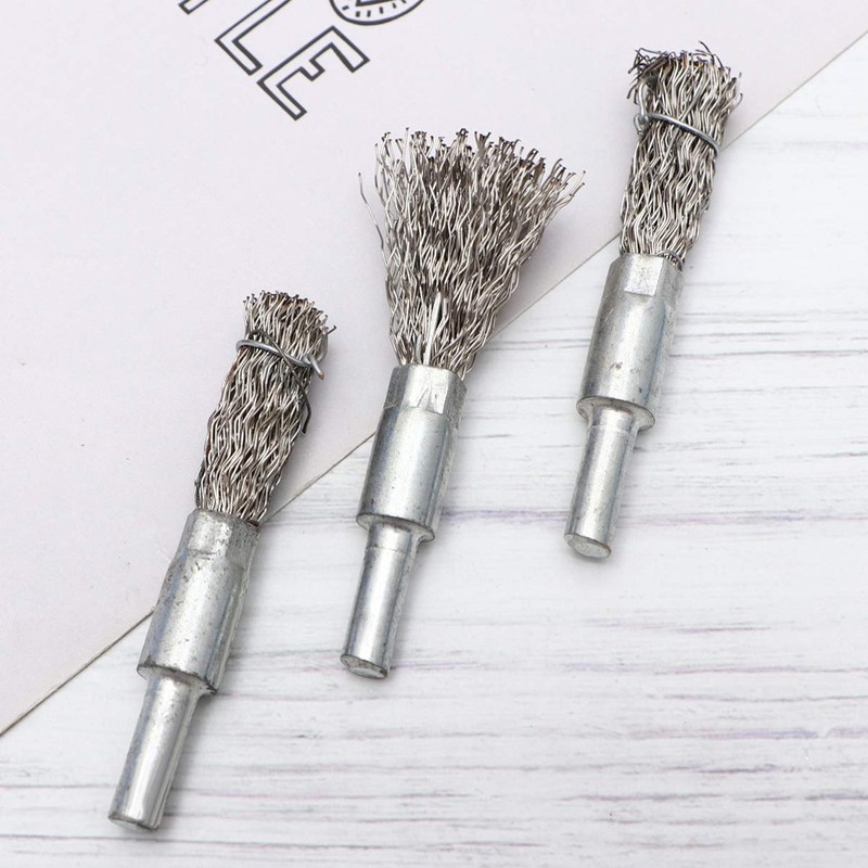 Baluue 5pcs Durable Stainless Steel Wire Brush for Electric Drill