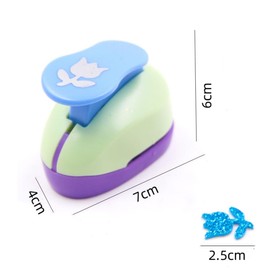 Hole Punch Shapes, 1 Inch Paper Punch Hand Punched Scrapbook Punch with Rose Craft Shape Design,for Paper Crafts, Cardstock, Gift Wrapping, Greeting Cards and Scrapbooks.