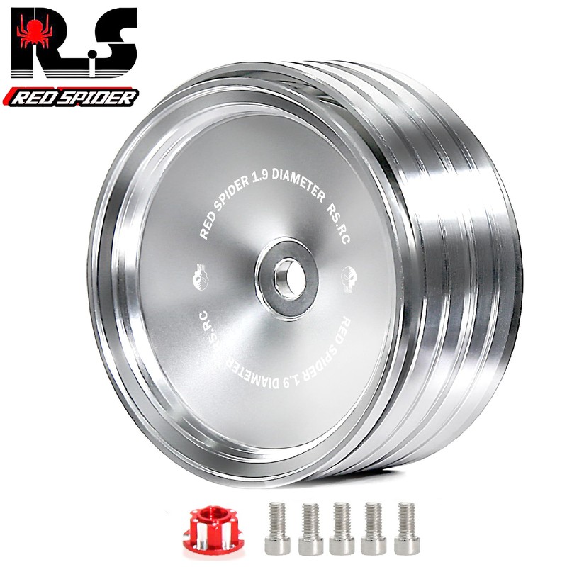 1.9 Beadlock wheels aluminium，1.9 wheels（4pcs）for Axial SCX10 UTB10 TRX4 TRX6