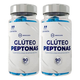Kit Suplemento Glteo Peptonas 90 Cpsulas 2 Frascos Sin Sabor 