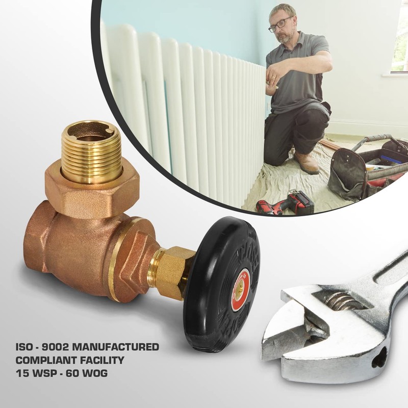 Midline Valve 6I934-5 Steam Radiator Valve; Air Vent Temperature Control;