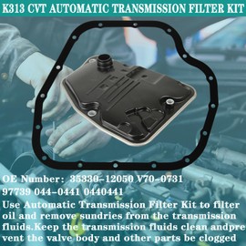 YzusGomumu K313 CVT Automatic Transmission Filter Kit Compatible with 2013-2021 Toyota Corolla 2017-2018 Toyota Corolla iM 2016 Scion iM Replaces# 35330-12050 V70-0731 97739 044-0441 0440441
