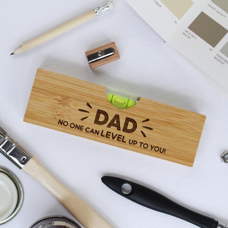 eBuyGB Dad No One Can Level Up to You Wooden