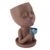 Resin Face Plant Pot Creative Cute Small Drinking Coffee Succulent