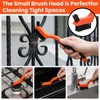Aiuulu 12 Pcs Nylon Brushes for Cleaning, Non-Scratch Small Stiff