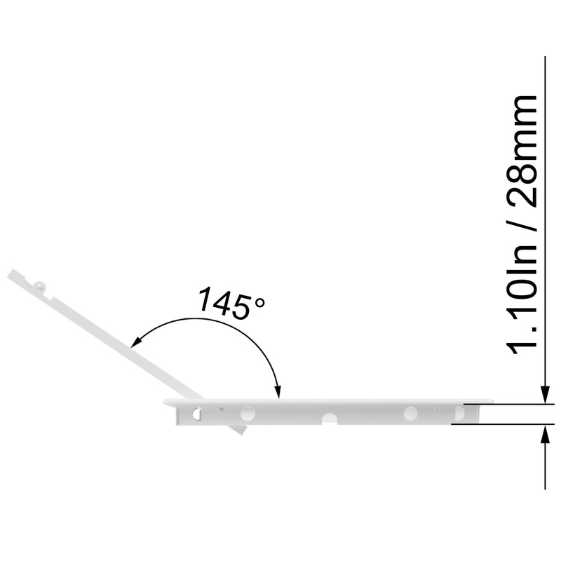12" x 16" White Plastic Access Panel. Service Shaft Door