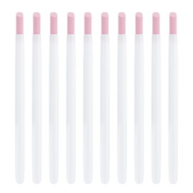 siyuwuro 10Pcs Stoe Sanding Nail File Tools Nail File Cuticle Removal Buffer Washable Pedicure Manicure Pen Cuticle Pusher Stick for Nail Care, White