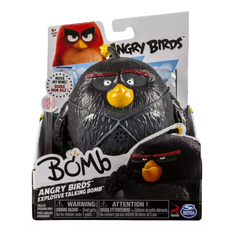 Spin Master Angry Birds Explosive Talking Bomb 5" Action figure