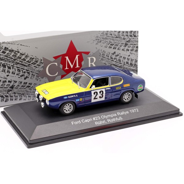 CMR WRC012 Collectible Miniature Car, Yellow/Blue