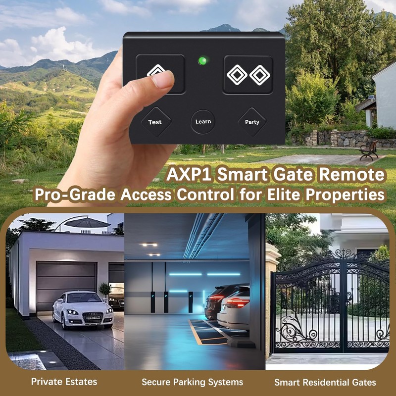 AXP1 Remote Transmitter Replacement for AXP1/AXS1 Ghost Controls 5-Button Remote