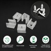 NGeGe 100Pcs LED Neon Mounting Clips Mounting Bracket Support with