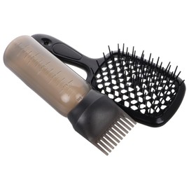 PACKOVE Detangling Hair Brush with Hollow Design Quick-dry Wide Tooth Comb for Straight Curly and Wet Hair Scalp Massage for Men Women and Boy Girl Includes Dry Cleaning Bottle