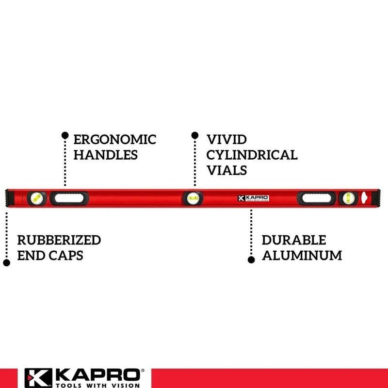 Kapro - 175 MaxPro Heavy Duty I-Beam Level - Features