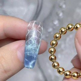 Desig 10/20pcs 골드 슬리버 라운드 네일 아트 마그네틱 비드 세트 물결 리플 고양이 눈 Desig에 대 한 다기능 [Color-10pcs] 10/20pcs Gold Sliver Round Nail Art Magnetic Bead Set Wave Ripple Cat Eye Multifunctional [Color-10pcs]