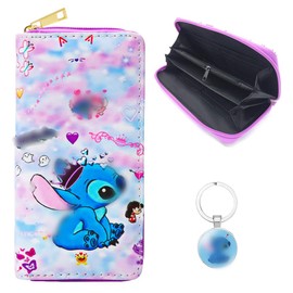 Philoctes Cartoon Wallet, Cartoon Wallet Kids with Zip Girls Boys Birthday Gift, crown