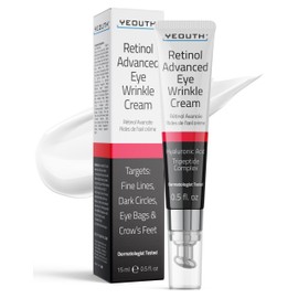 YEOUTH Retinol Eye Cream Anti Aging, Dark Circles Under Eye Cream for Puffiness and Bags Under Eyes, Firming Eye Cream for Wrinkles, Hydrating Under Eye Care 15ml