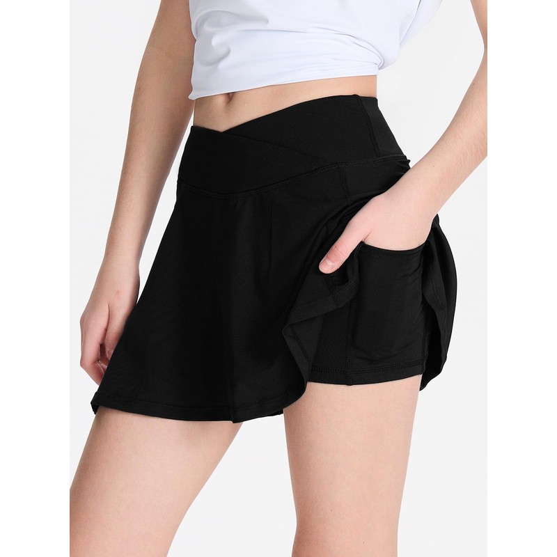 DEVOROPA - Falda plisada para niñas, tenis, atlética, escuela, adolescentes,