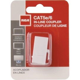 Cat5/Cat6 In-Line White Coupler