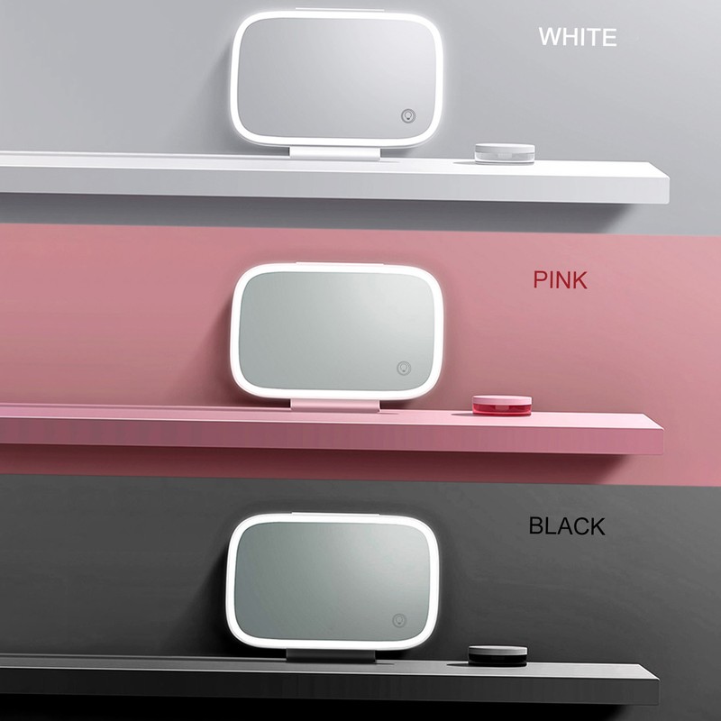 Car Sun Visor Mirror with LED Lights Makeup Sun-shading Cosmetic