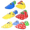 Summer Event Sun Visor (50-Pack) for Group Elections & Sports Days - Sun Protection Paper Hat Sun Visor Dot/Red