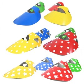 Summer Event Sun Visor (50-Pack) for Group Elections & Sports Days - Sun Protection Paper Hat Sun Visor Dot/Red