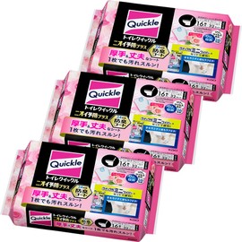 [Bulk Purchase] Toilet Quick Odor Prevention Plus Rose Replacement 16 Sheets x 3